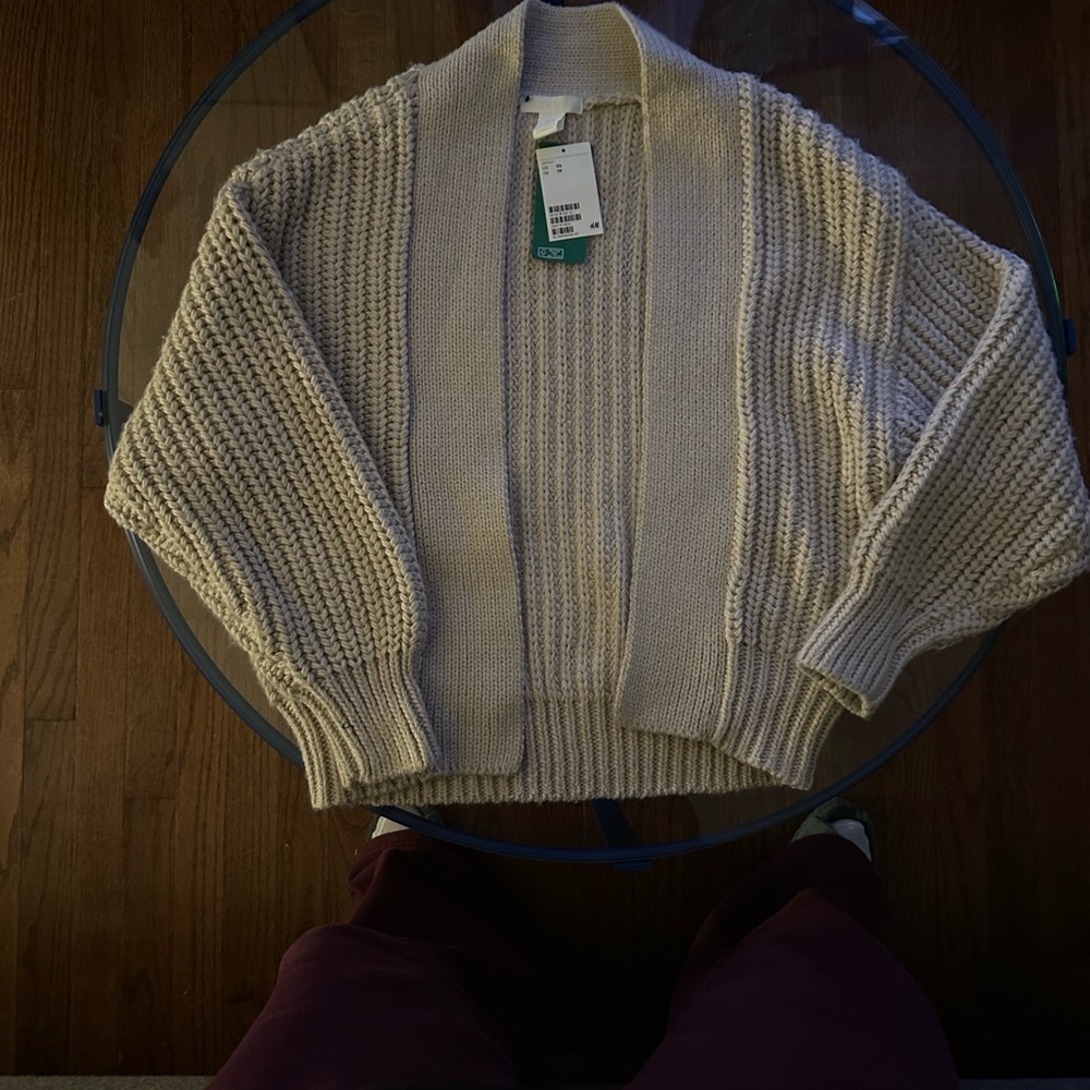 H&M Cream Women's Cardigan Sweater